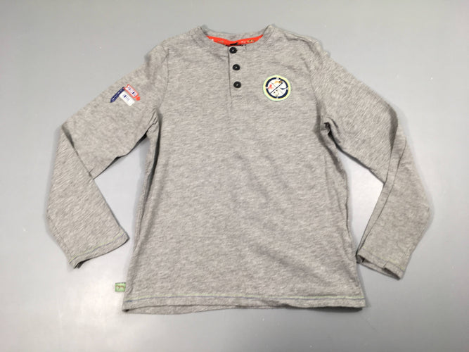 T-shirt m.l gris chiné boussole, moins cher chez Petit Kiwi