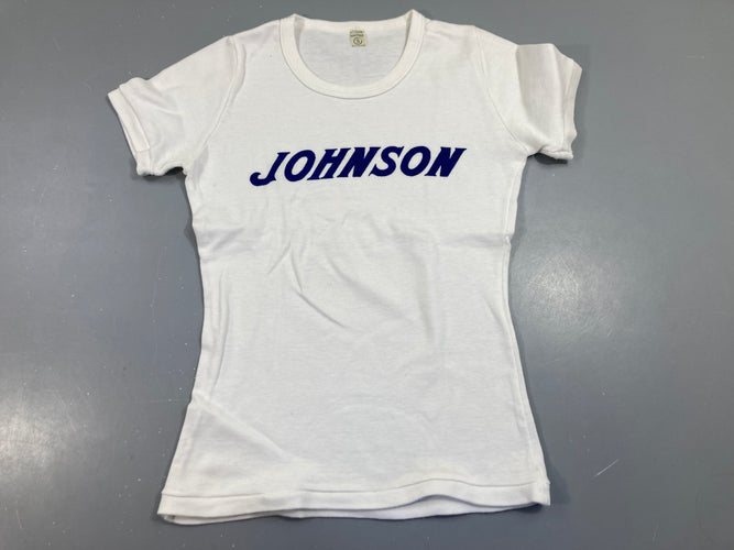 T-shirt m.c blanc, Johnson, moins cher chez Petit Kiwi