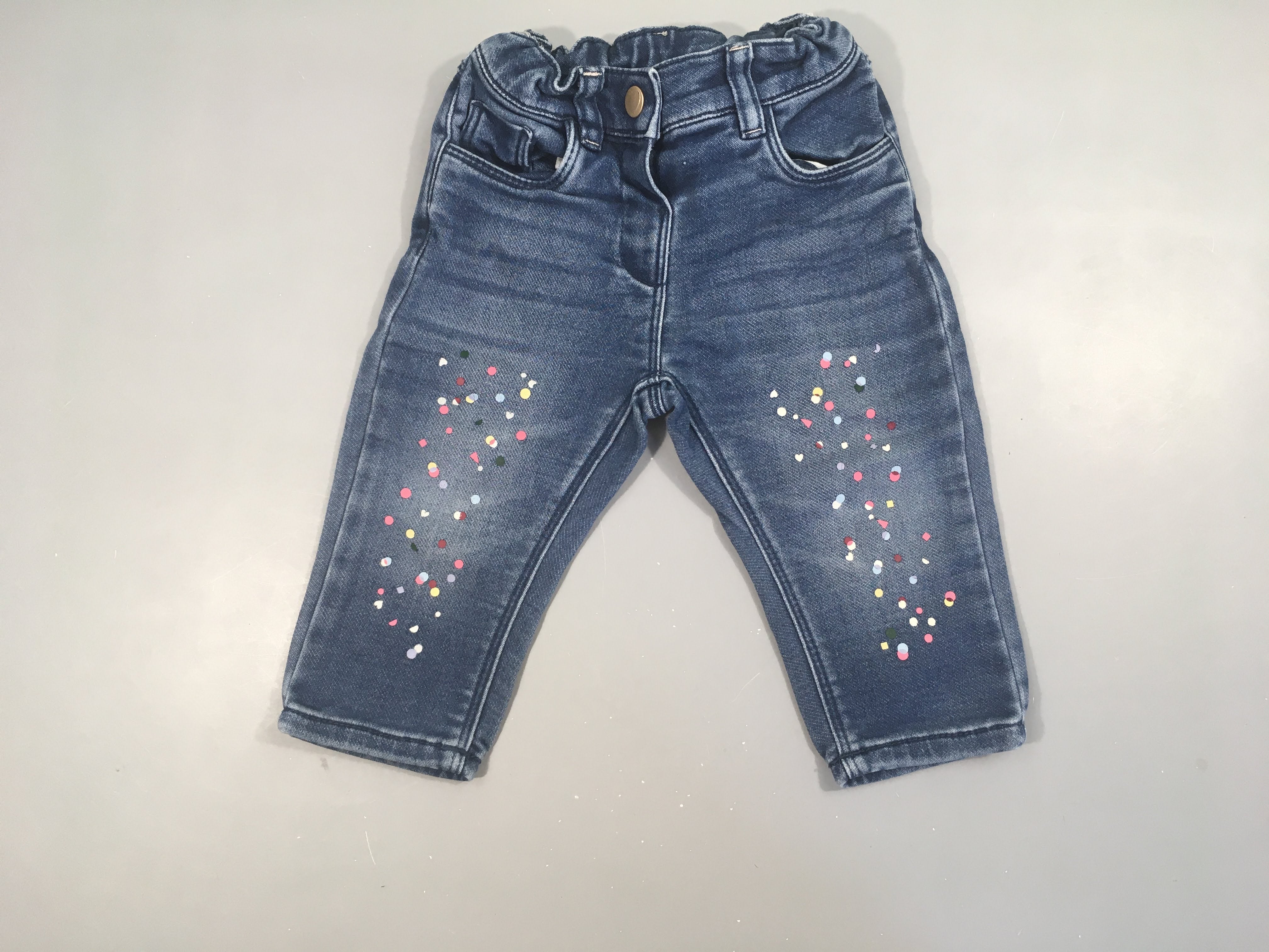 Jeans pois mutlicolores