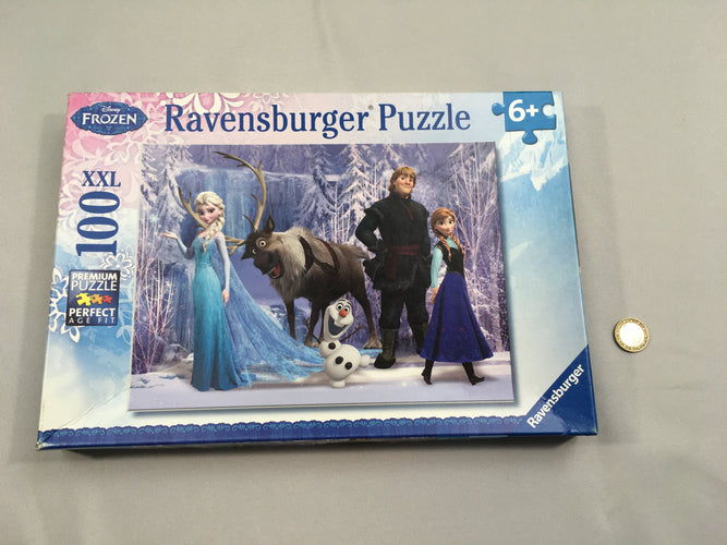Complet puzzle 100pc XXL reine des neiges 6+, moins cher chez Petit Kiwi