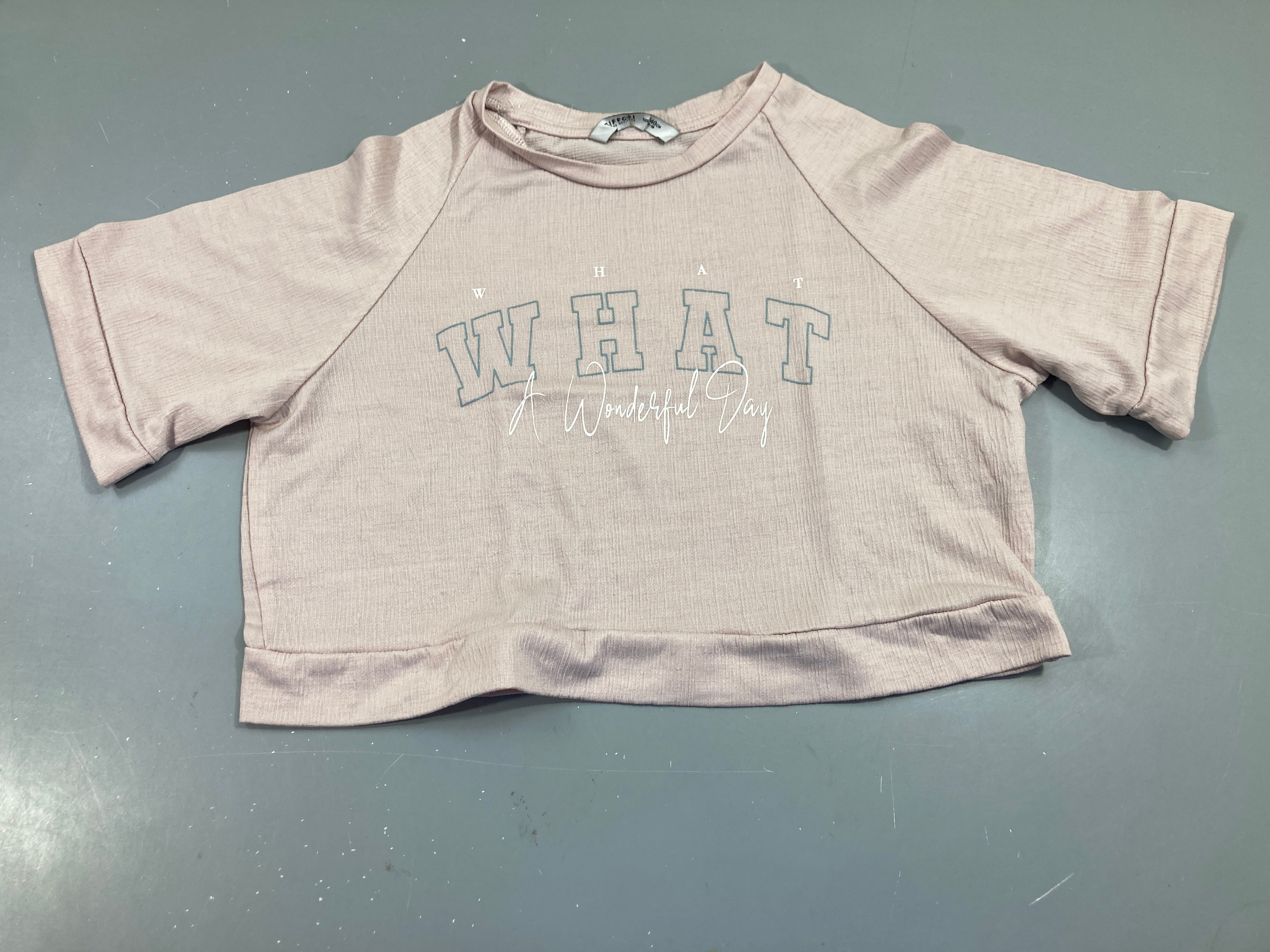 T-shirt m.c court vieux rose , What, Tiffosi