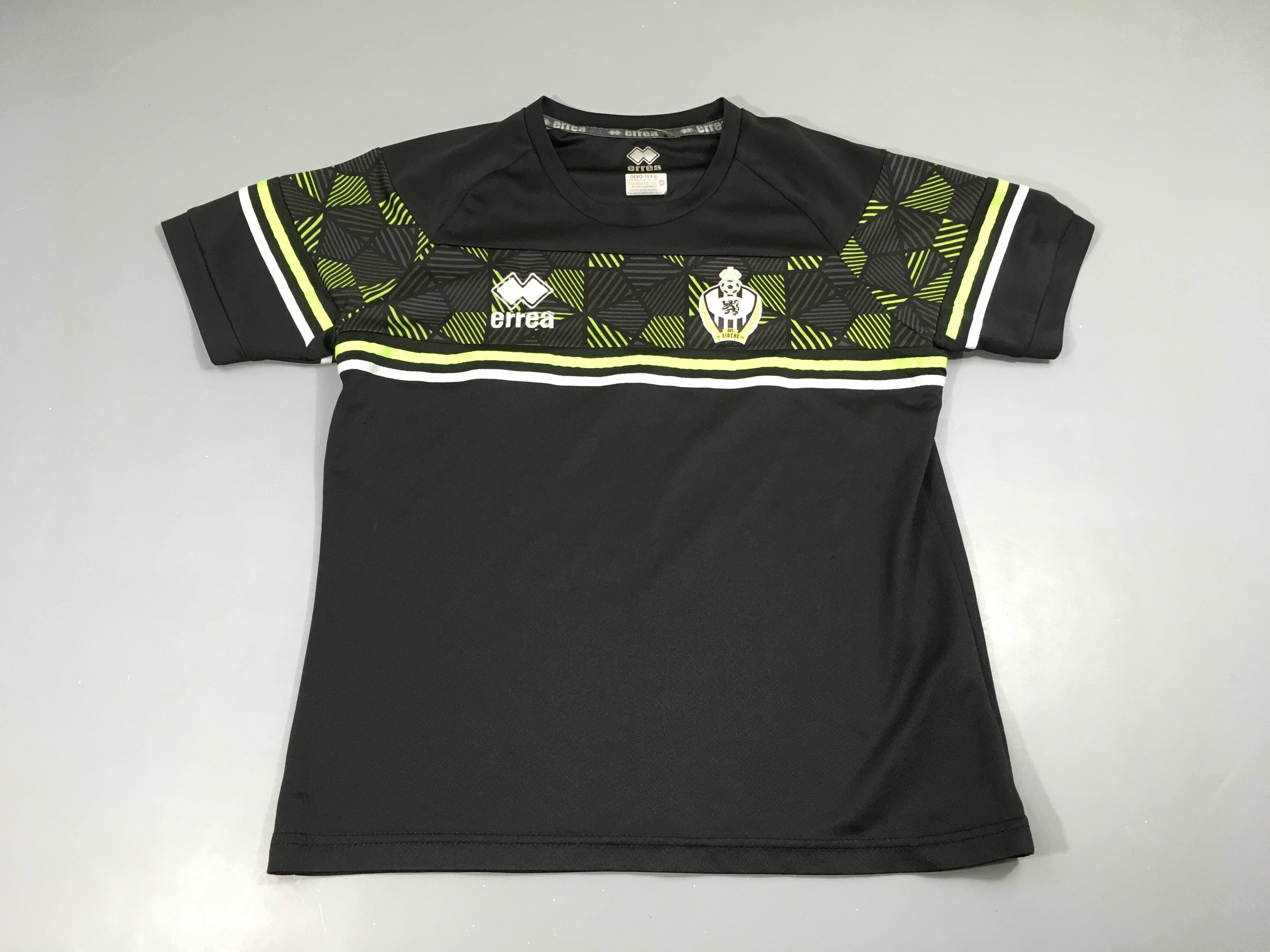 T-shirt m.c maillot de foot noir/anis Binche, Errea