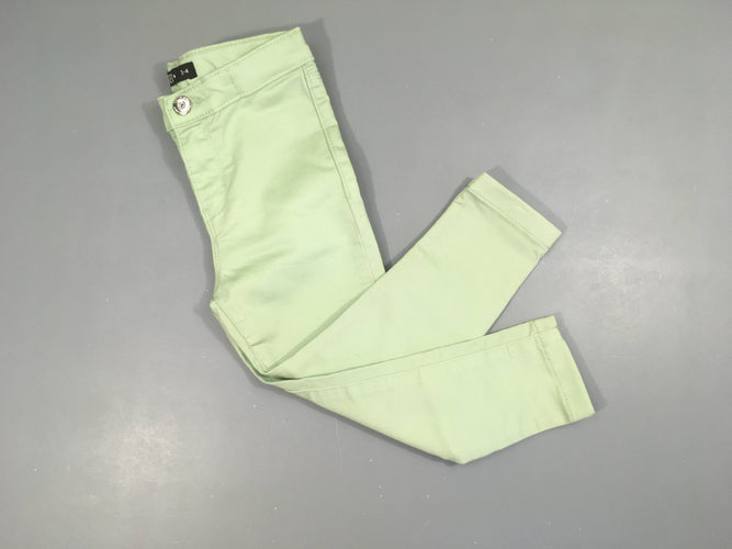 Pantalon slim vert clair, moins cher chez Petit Kiwi