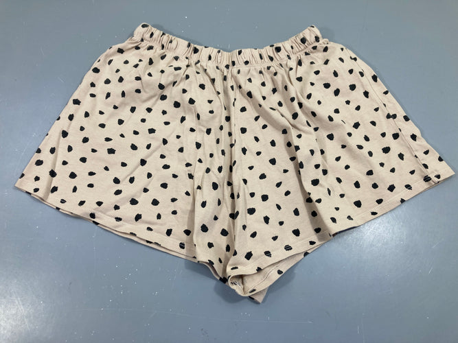 Short jersey beige et noir, moins cher chez Petit Kiwi