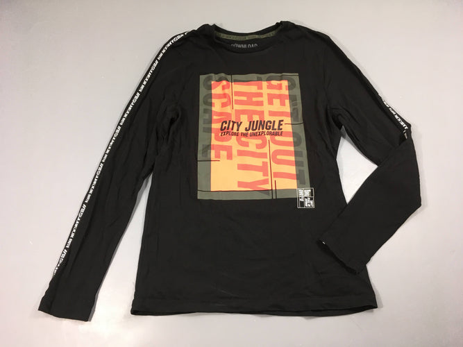 T-shirt m.l noir Jungle, moins cher chez Petit Kiwi