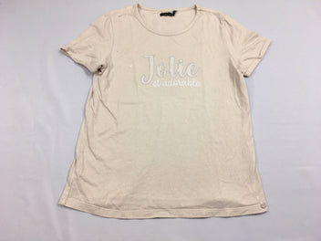T-shirt m.c beige pailletté Jolie
