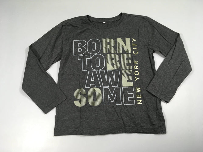 T-shirt m.l gris chiné Born, moins cher chez Petit Kiwi