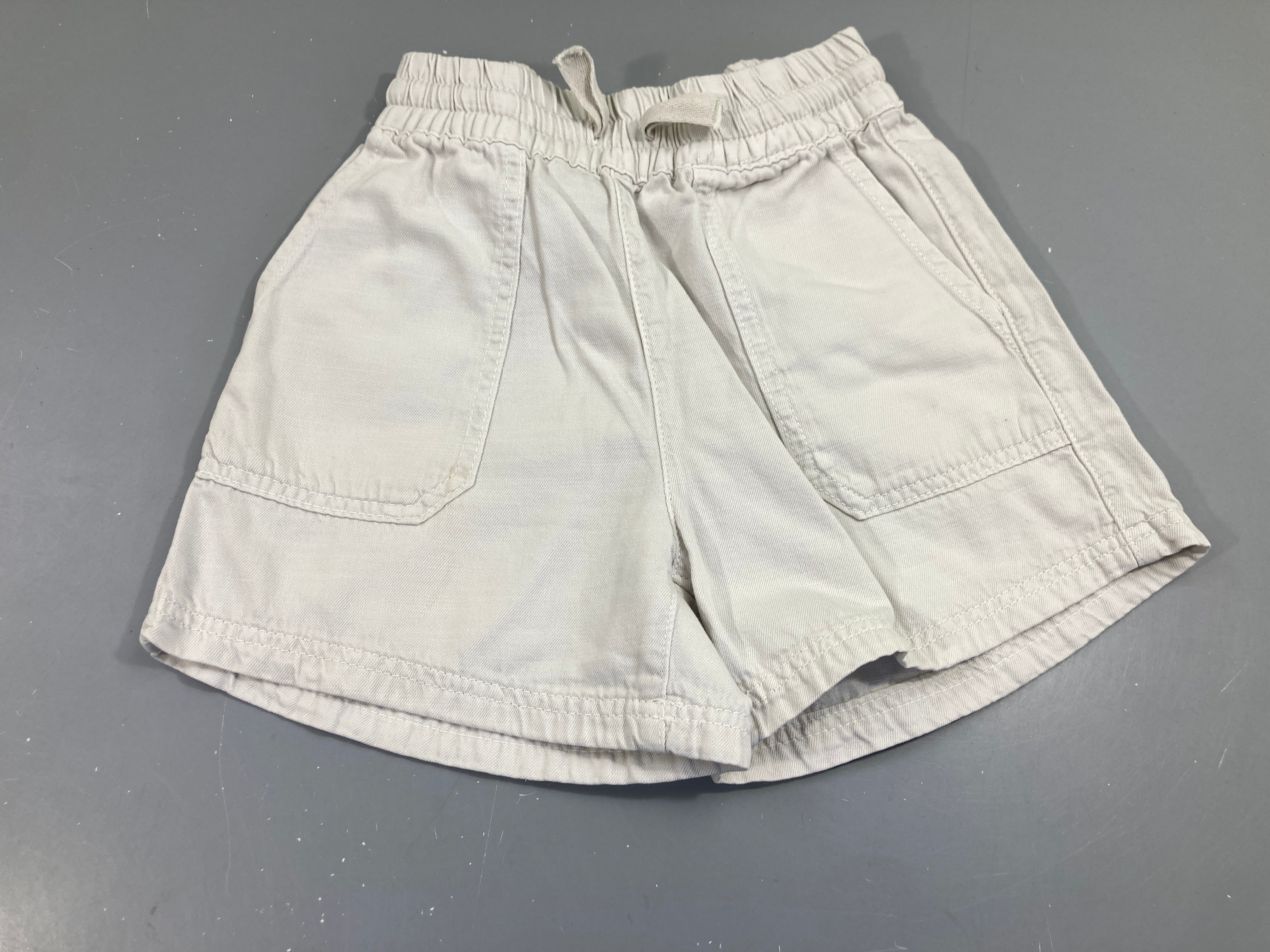 Short toile écrue