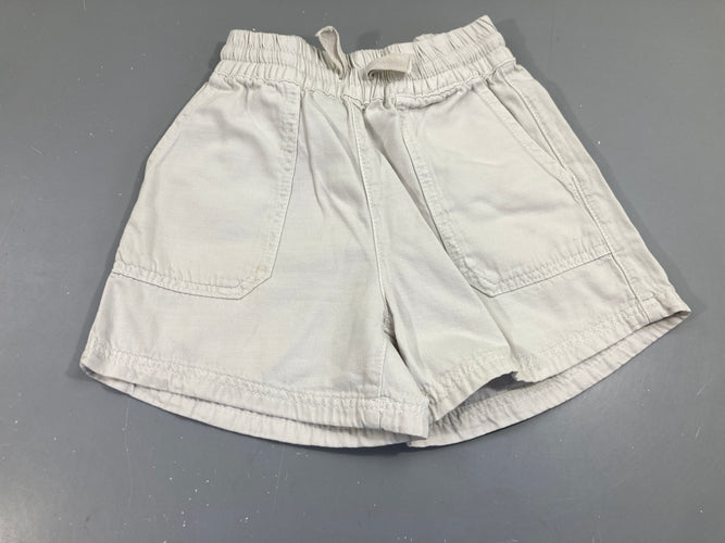 Short toile écrue, moins cher chez Petit Kiwi