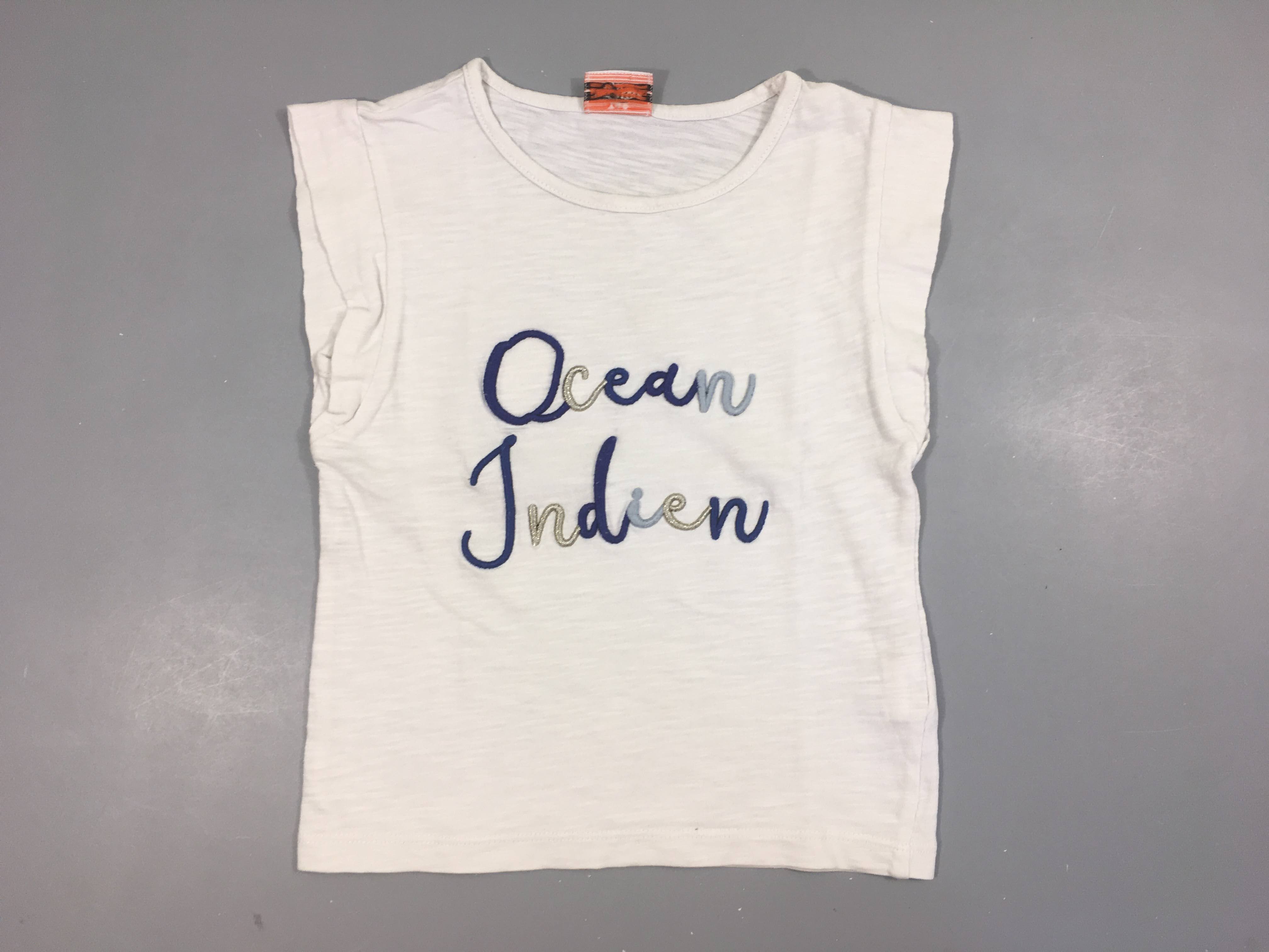 T-shirt m.c blanc flammé ocean