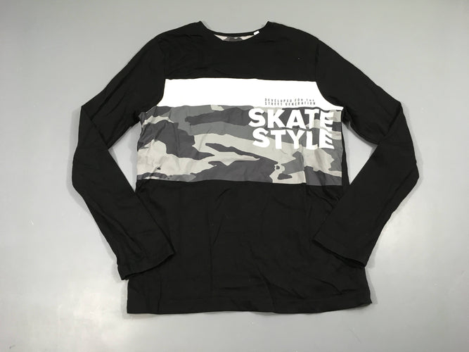 T-shirt m.l noir camouflage, moins cher chez Petit Kiwi