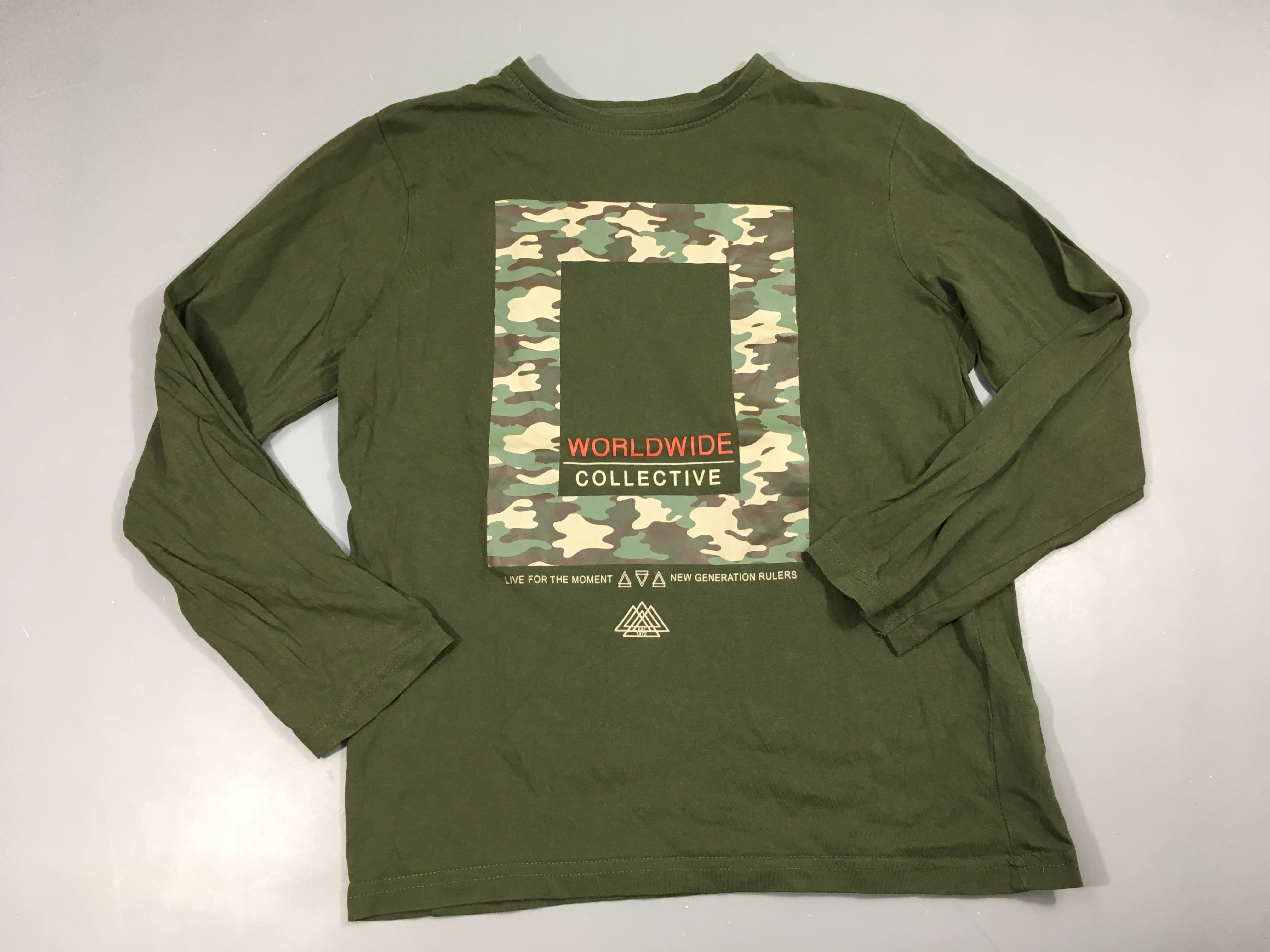 T-shirt m.l vert camouflage