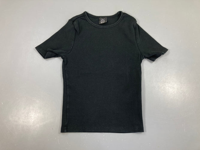 T-shirt m.c côtes noir, moins cher chez Petit Kiwi