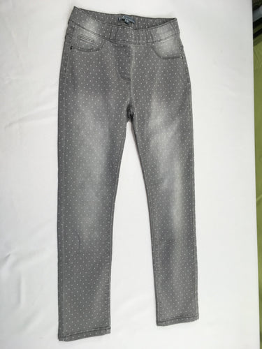 Jegging gris pois, moins cher chez Petit Kiwi
