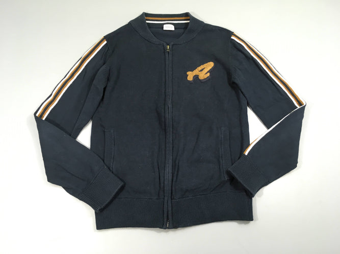 Gilet bleu marine A relief, moins cher chez Petit Kiwi