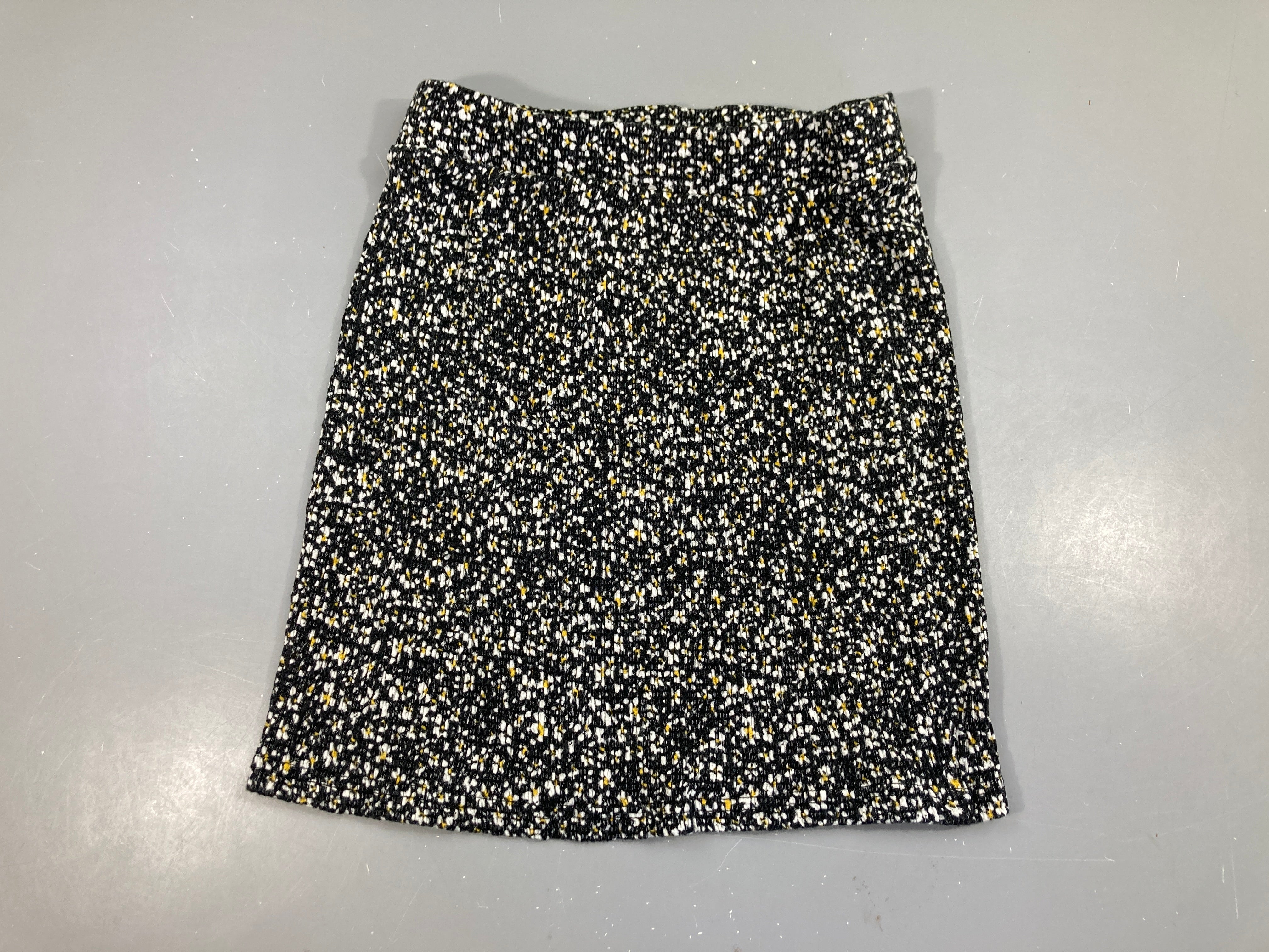Jupe mousseline bleu foncé fleurs