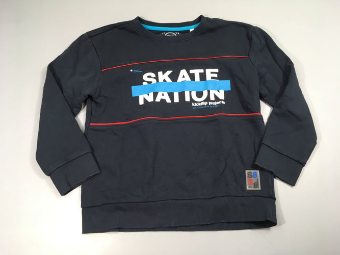 Sweat bleu marine Skate, moins cher chez Petit Kiwi