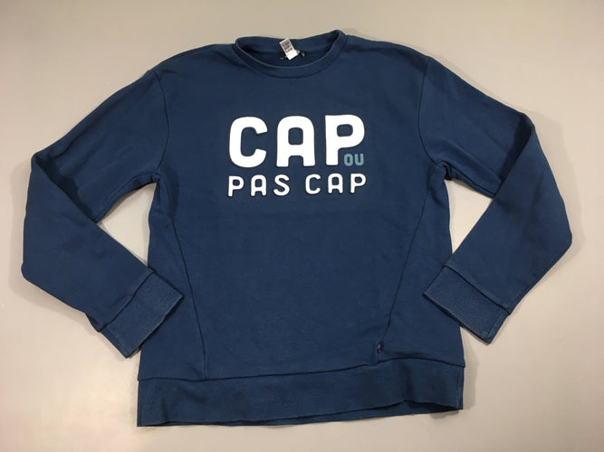 Sweat bleu CAP relief, moins cher chez Petit Kiwi