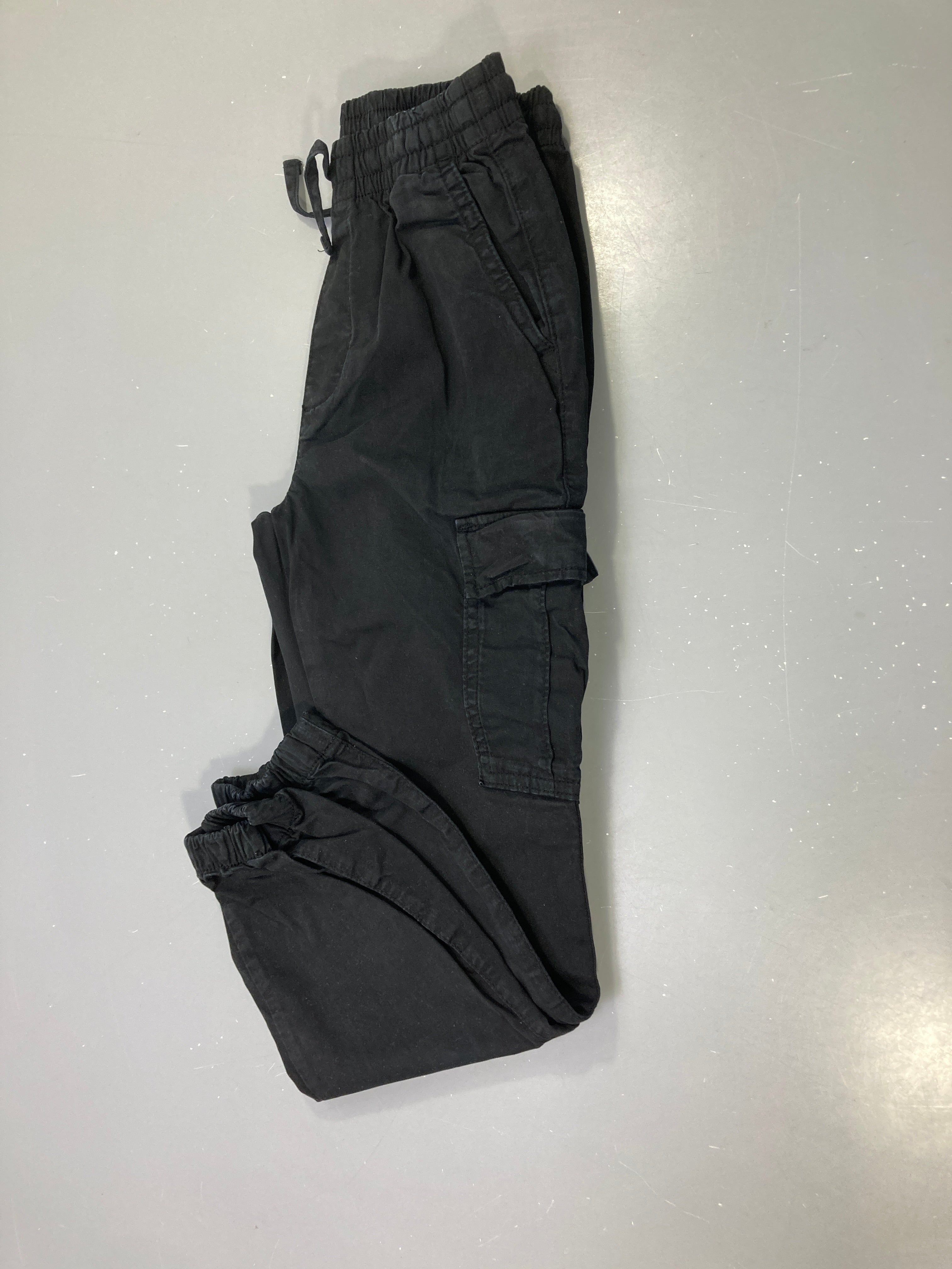 Pantalon cargo noir, Jogger poche latérale