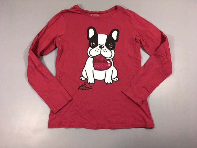 T-shirt m.l rose chien irisé, moins cher chez Petit Kiwi
