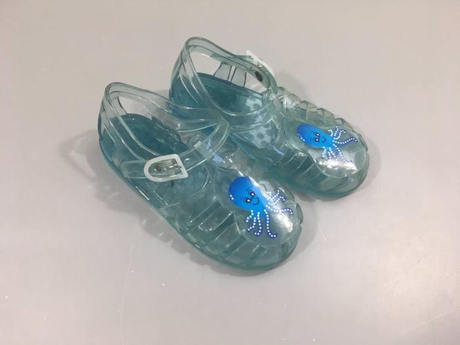 Sandales d'eau méduses plastique bleu pieuvre, 25, moins cher chez Petit Kiwi