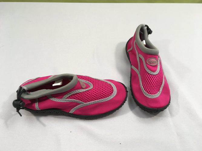 Chaussures d'eau rose vif/gris sport, 33, moins cher chez Petit Kiwi