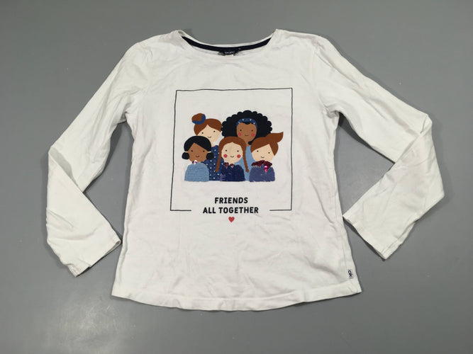 T-shirt m.l blanc filles sequins réversibles, moins cher chez Petit Kiwi