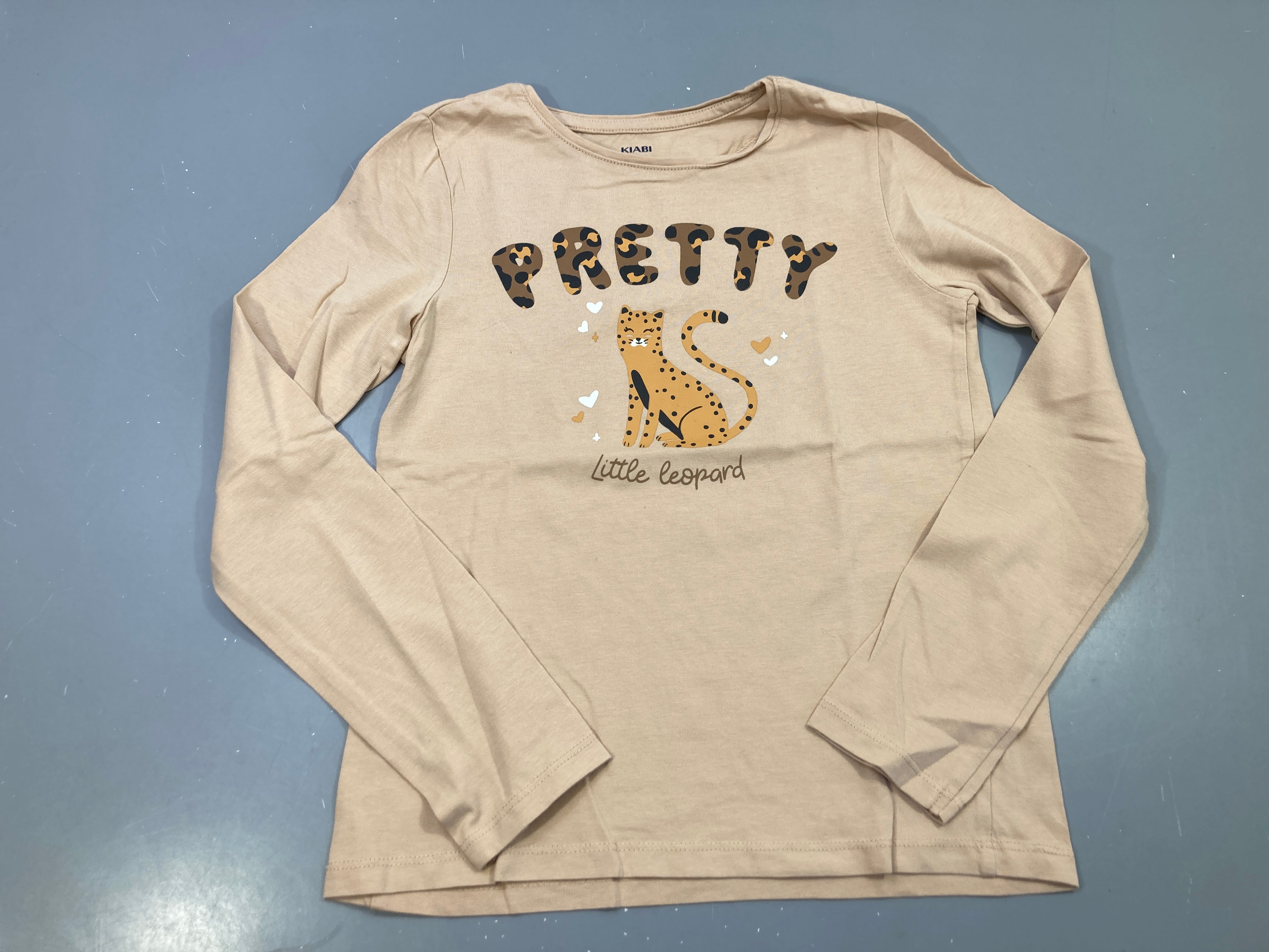 T-shirt m.l beige, PRETTY léopard