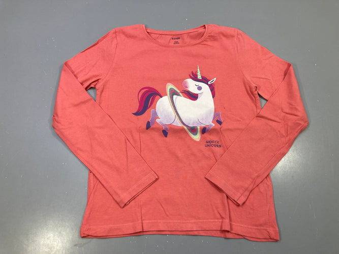 T-shirt m.l corail, licorne Galactic Unicorn, moins cher chez Petit Kiwi