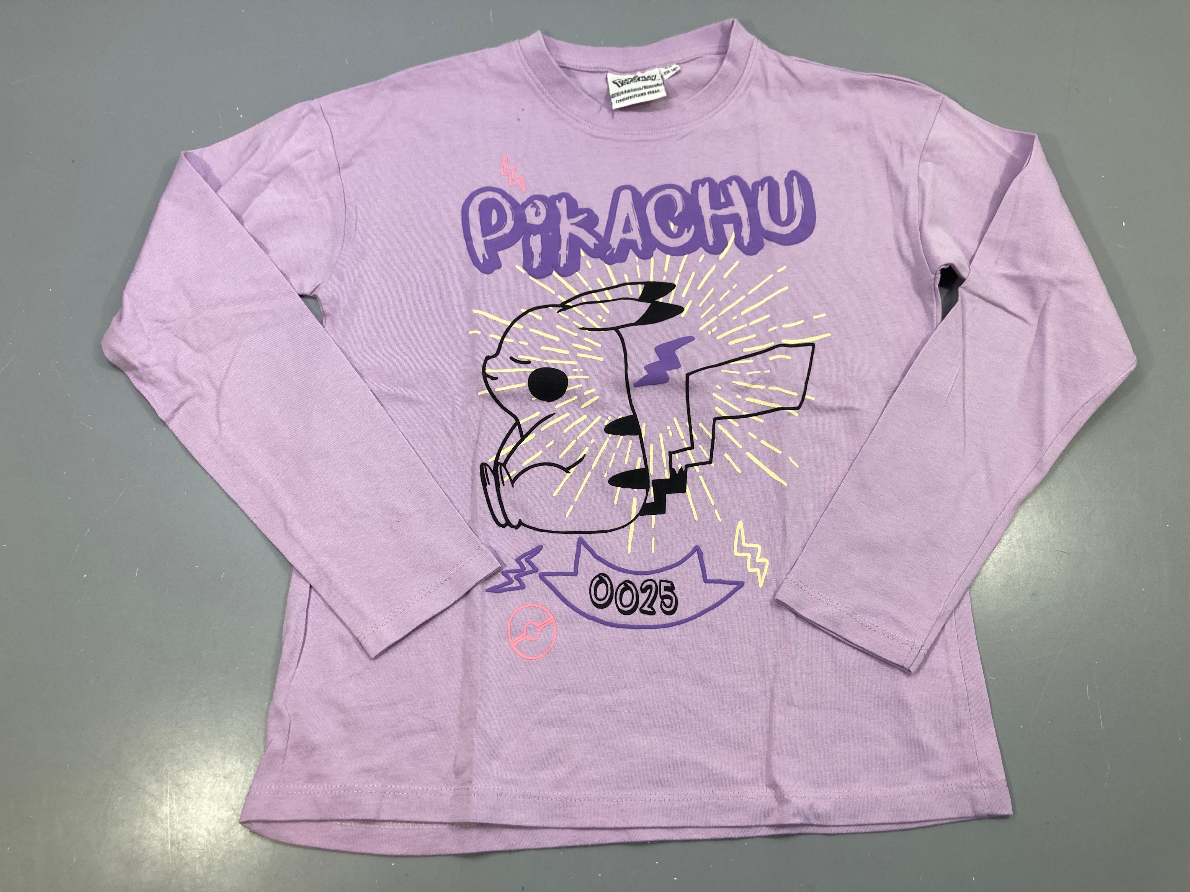 T-shirt m.l lilas, motif Pikachu