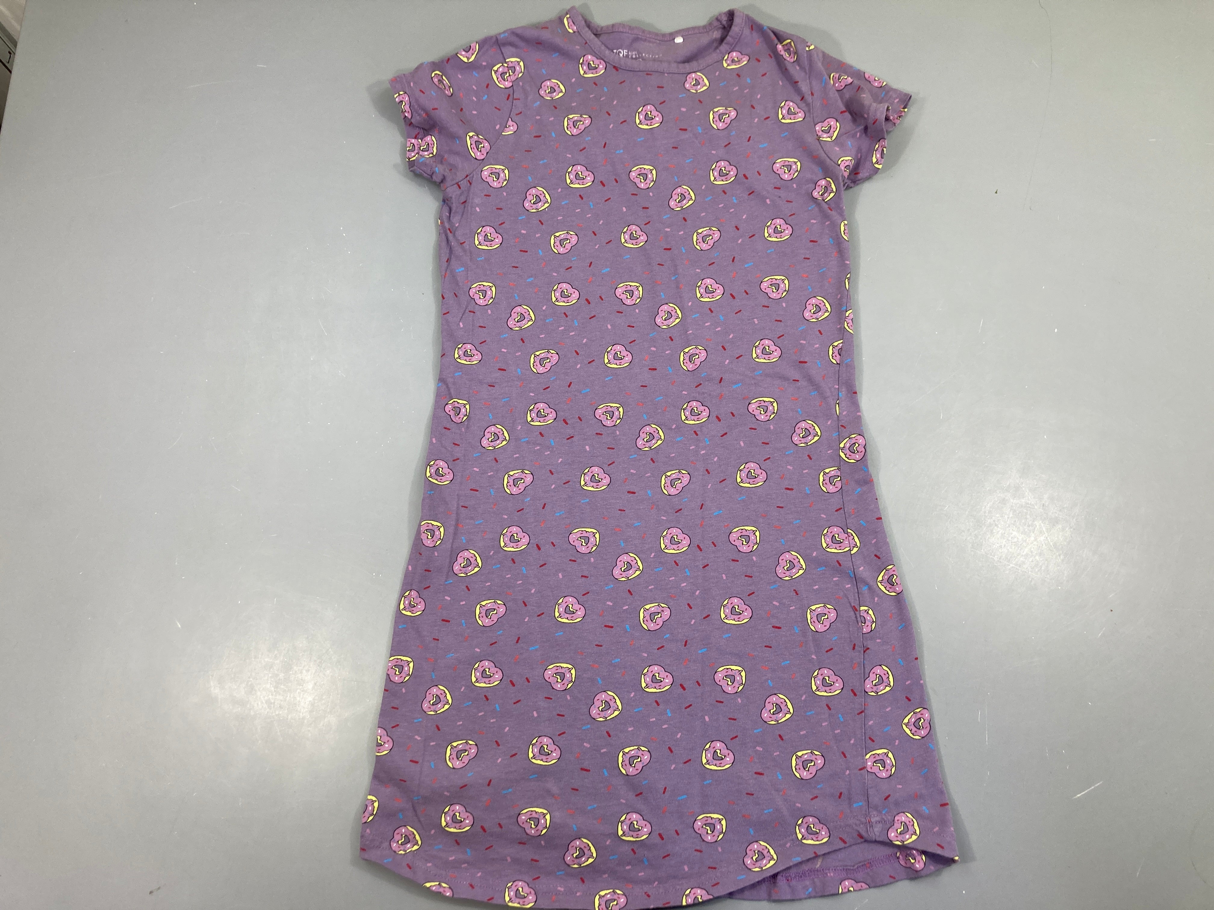 Robe de nuit m.c jersey mauve donus