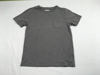 T-shirt m.l gris flammé poche