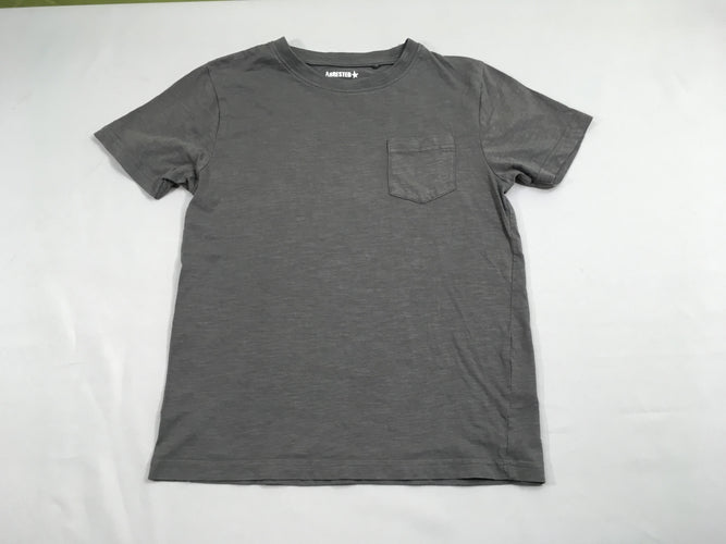 T-shirt m.l gris flammé poche, moins cher chez Petit Kiwi