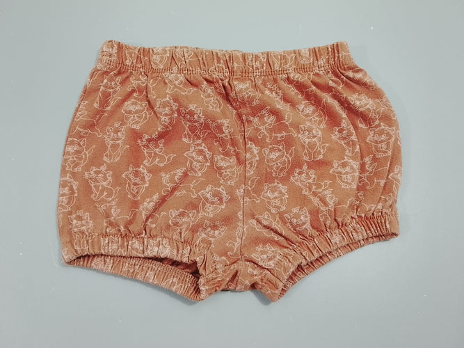 Short blommer brun Marie des Aristochats , taille et chevilles élastiques, moins cher chez Petit Kiwi