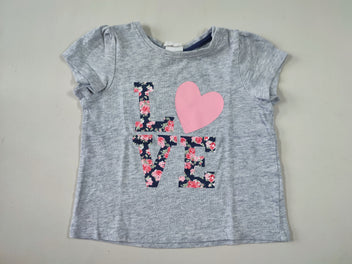 T-shirt m.c gris chiné 