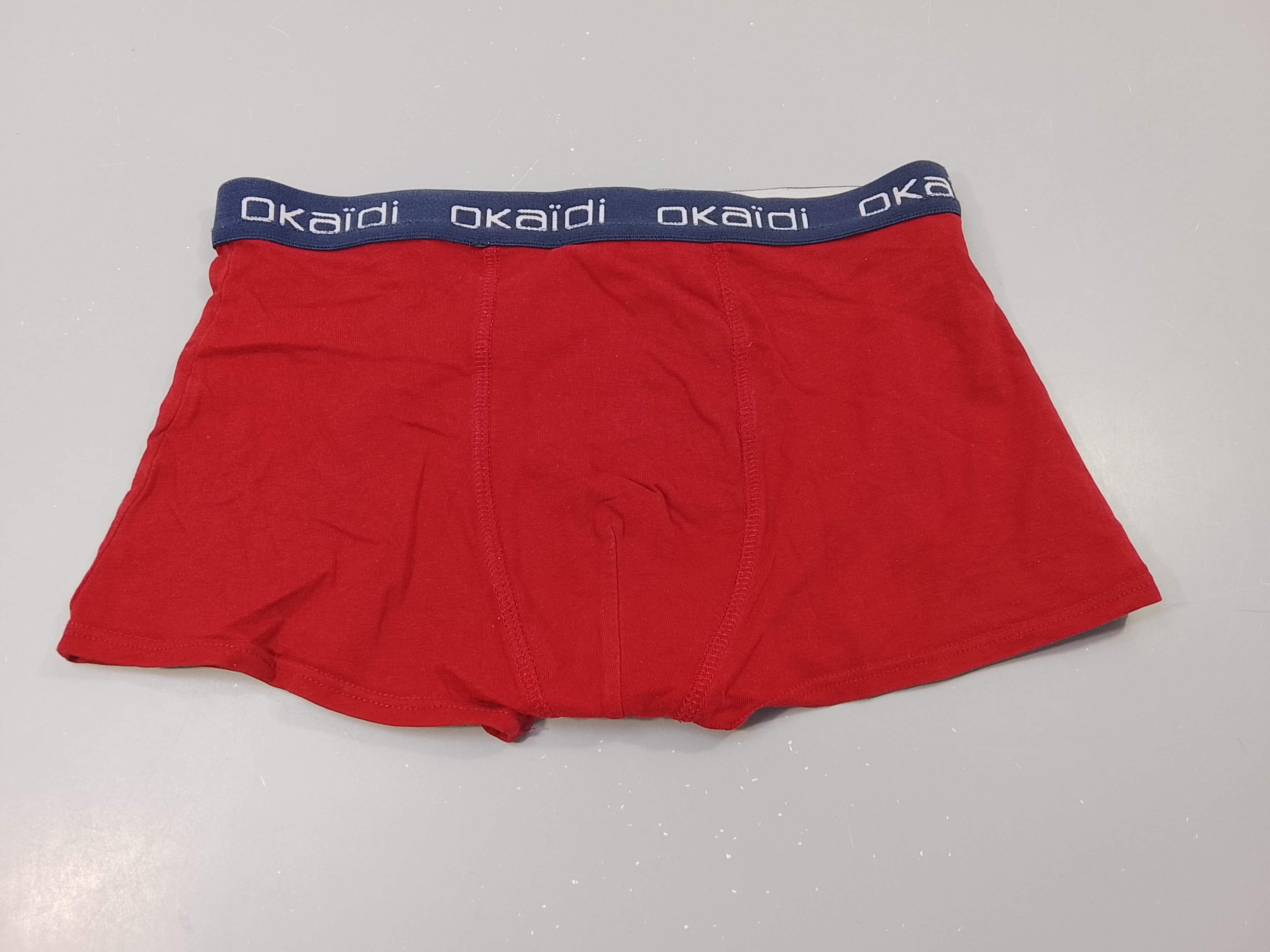 Boxer rouge, taille élastique 