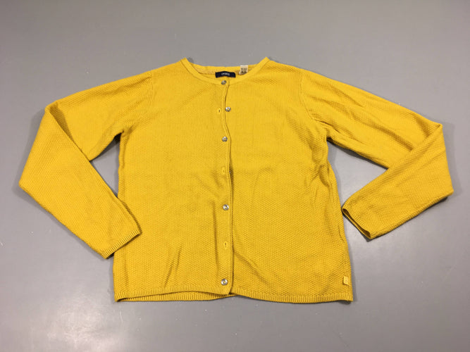 Gilet jaune texturé, moins cher chez Petit Kiwi