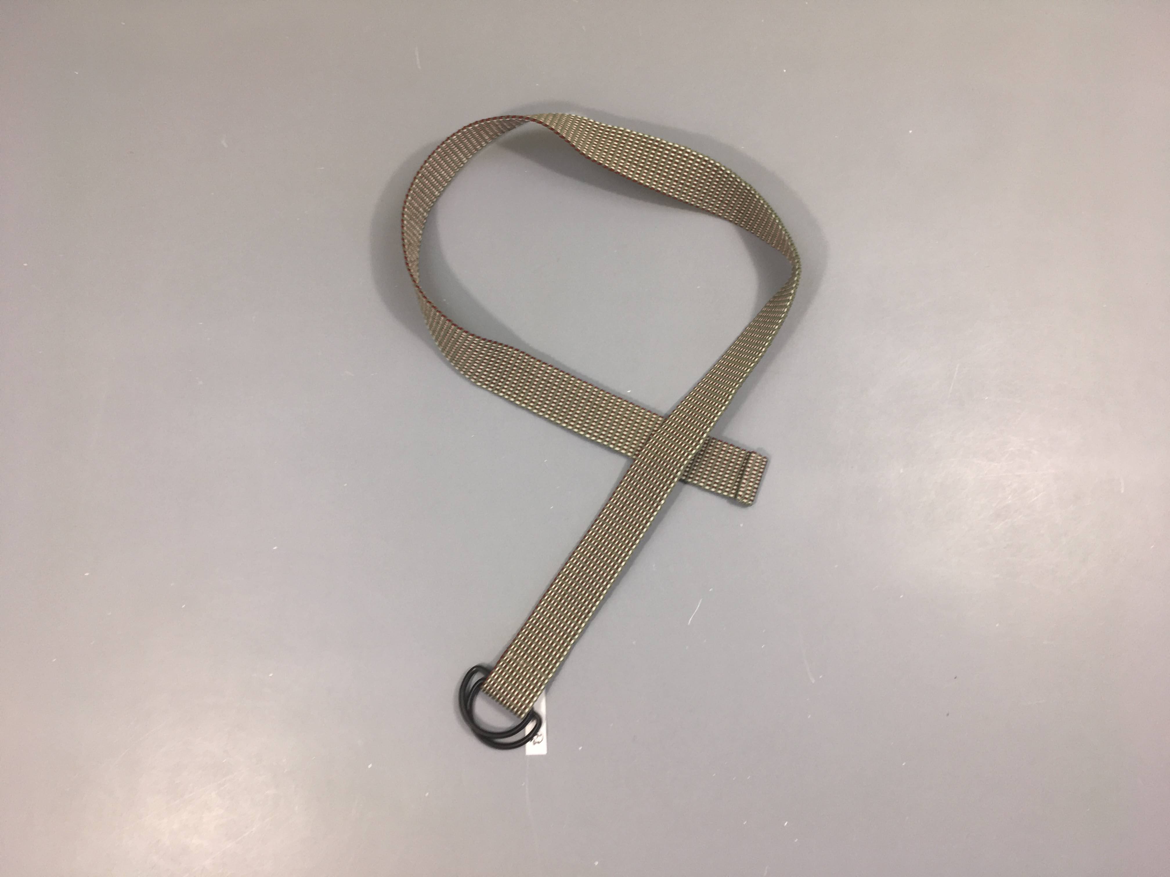 Ceinture chinée kaki/bordeaux/écru