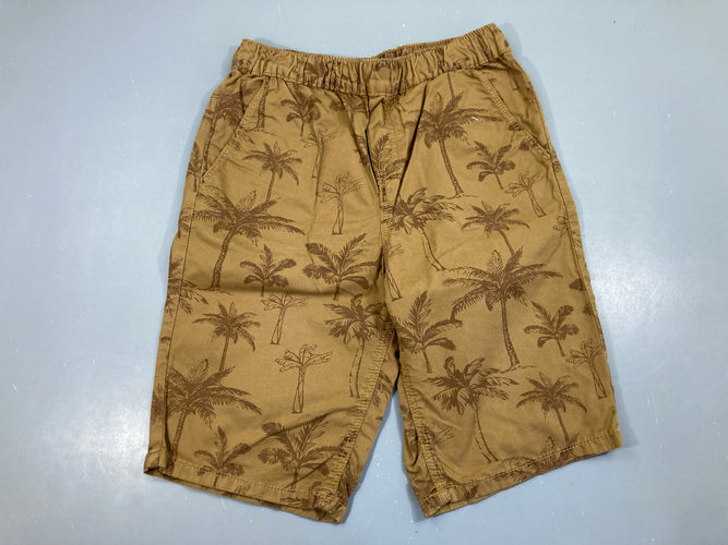 Bermuda brun palmiers, moins cher chez Petit Kiwi