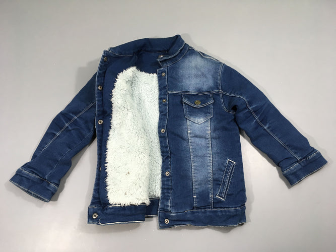 Veste denim doublée softy, moins cher chez Petit Kiwi