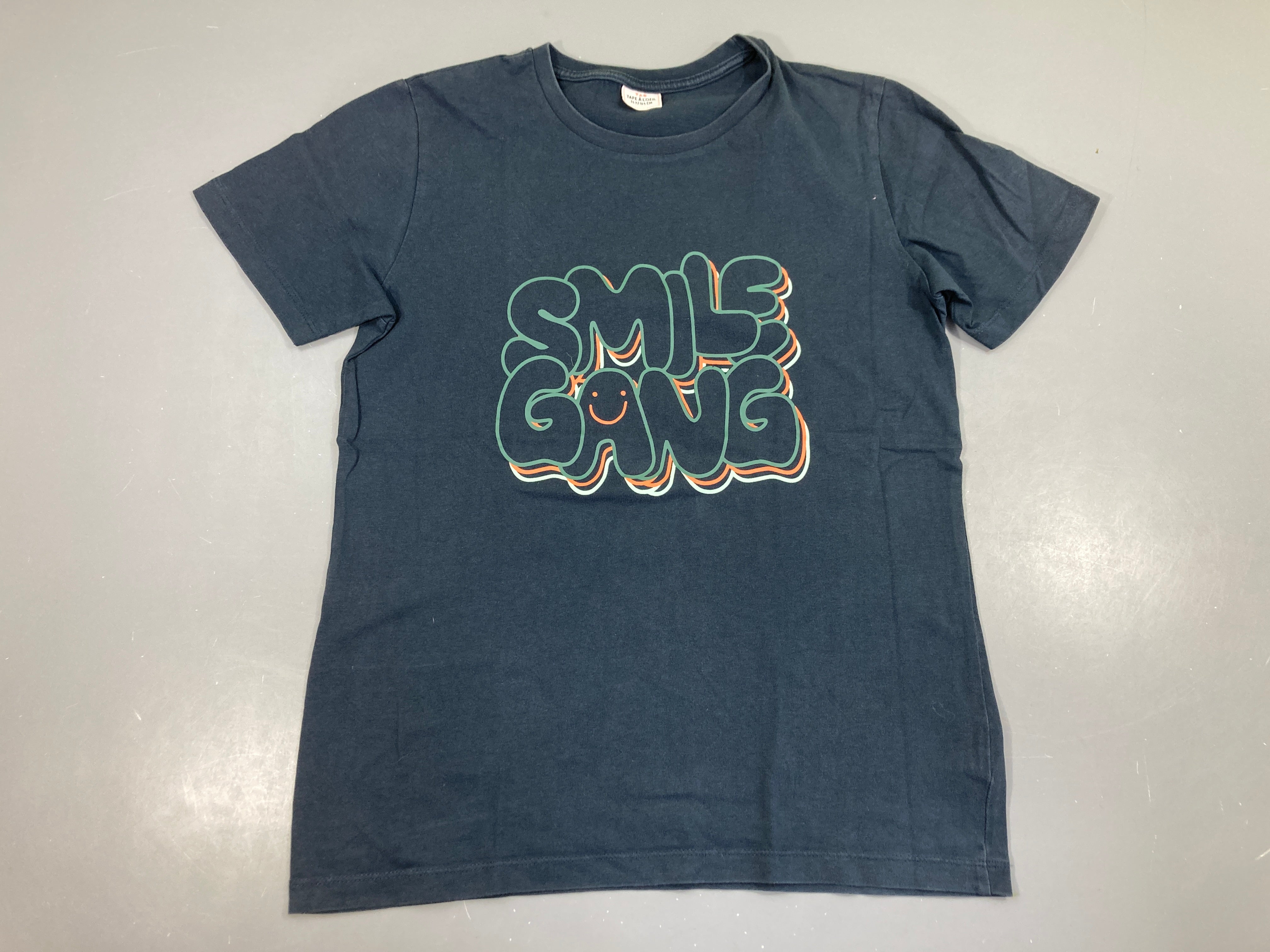 T-shirt m.c bleu foncé s.mile gang