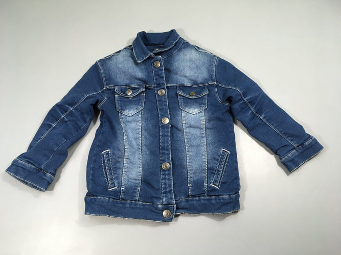 Veste denim doublée softy, moins cher chez Petit Kiwi