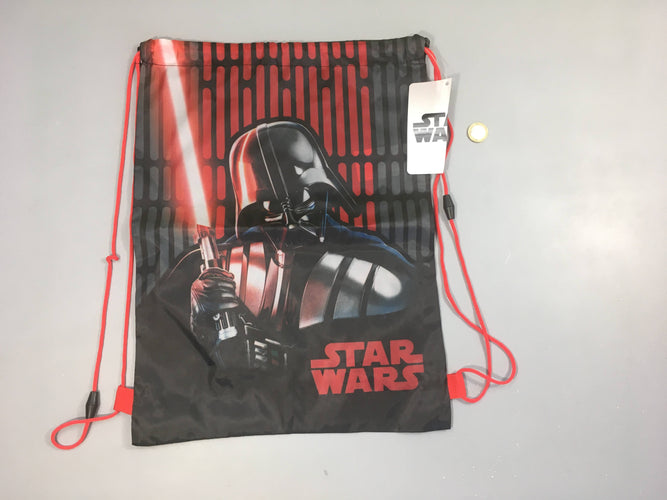 Sac à cordons noir Star Wars, moins cher chez Petit Kiwi