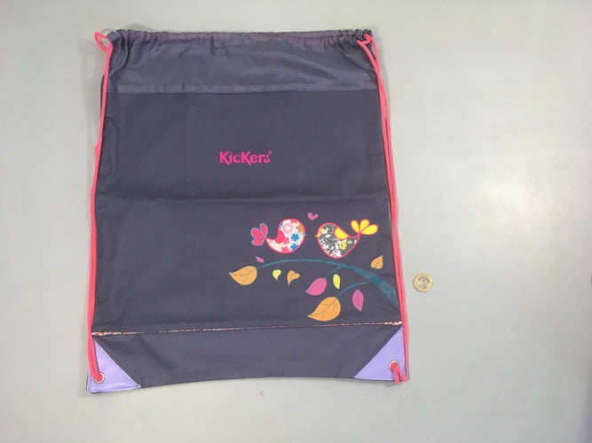 Sac à cordons bleu Kickers oiseaux, moins cher chez Petit Kiwi