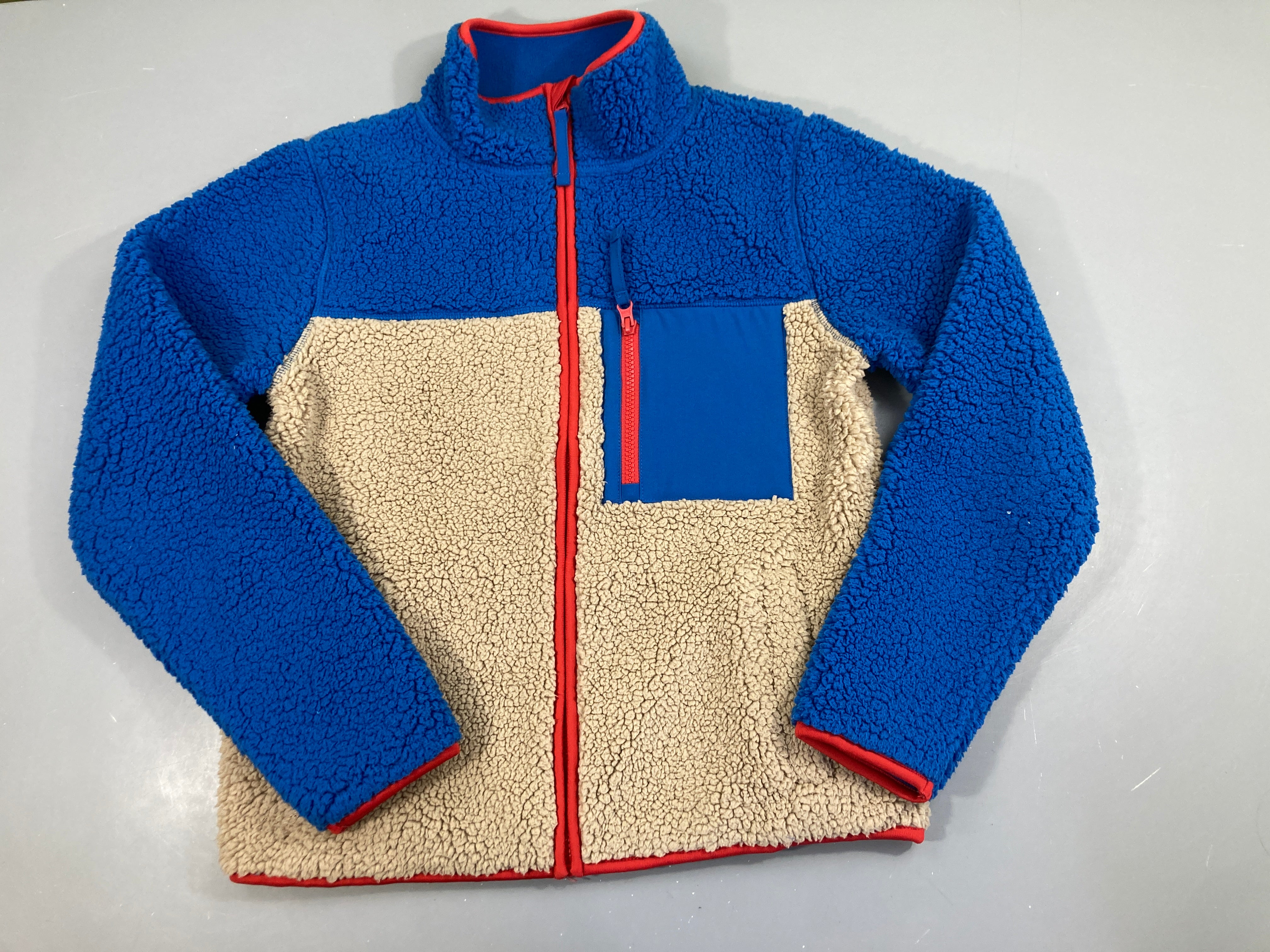 Polar zippé bleu/beige anytime