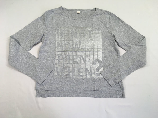 T-shirt court m.l gris chiné Not, moins cher chez Petit Kiwi