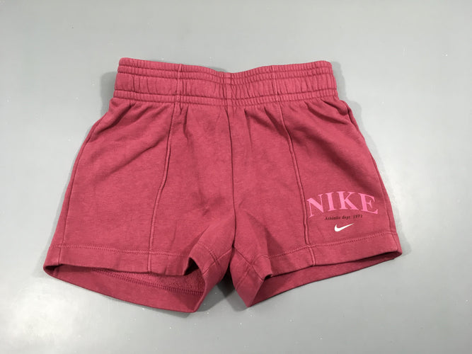 Short molleton rose chiné, moins cher chez Petit Kiwi