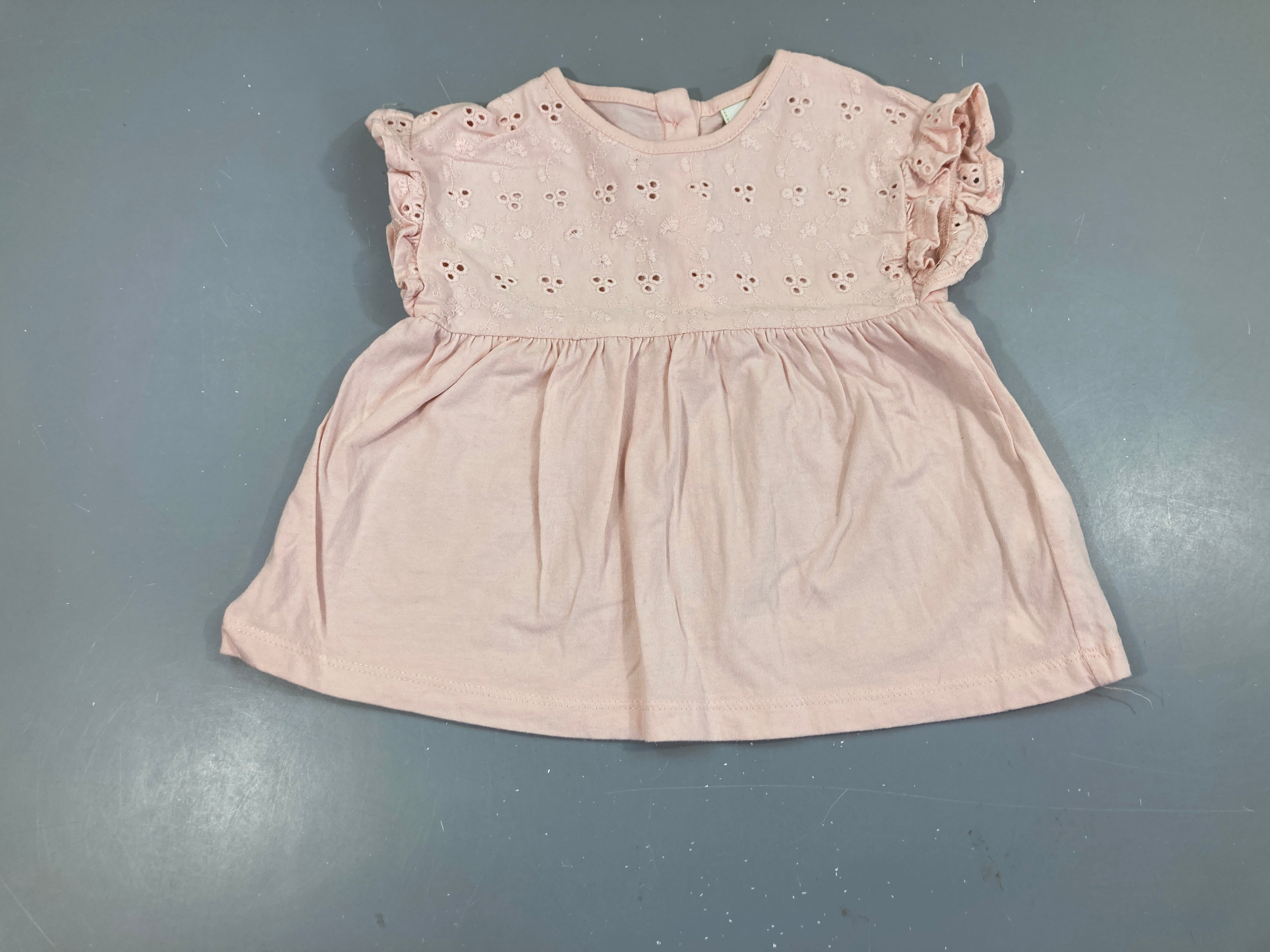 T-shirt m.c rose broderies