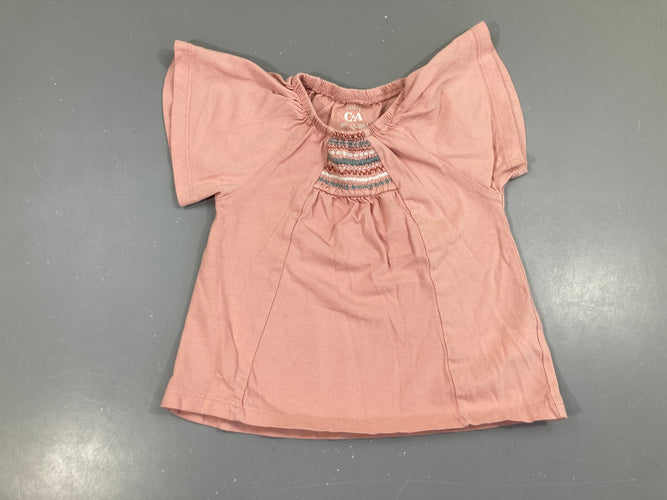 T-shirt m.c rose s.mock, moins cher chez Petit Kiwi
