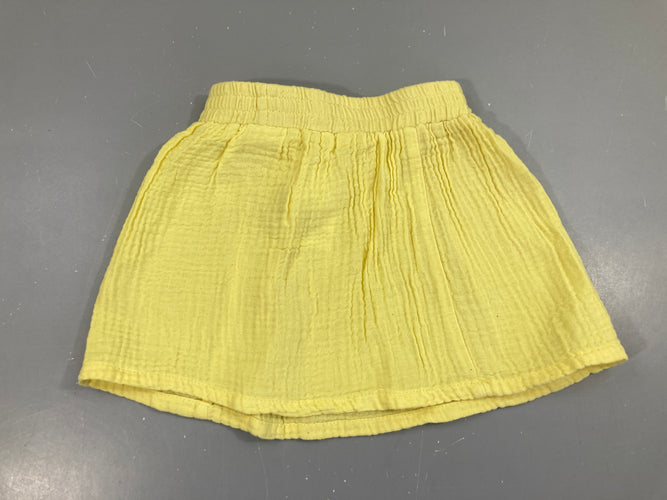 Jupe coton tetra jaune vif, moins cher chez Petit Kiwi